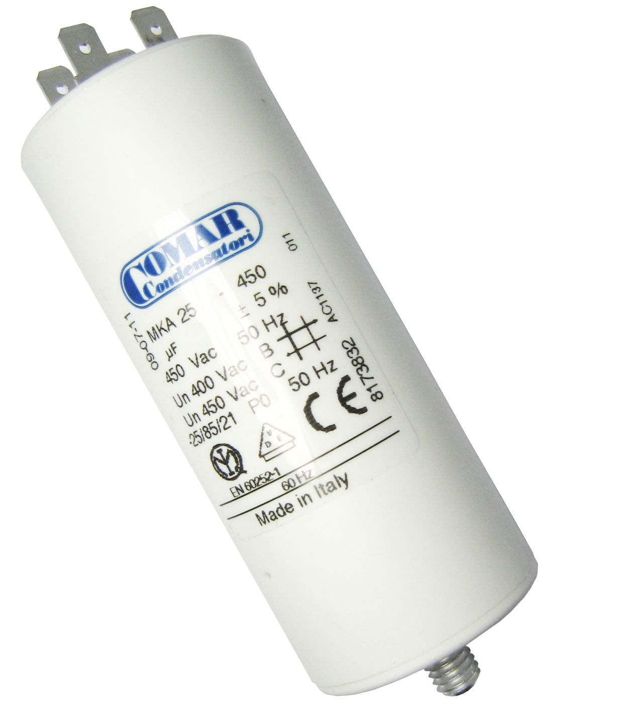 Condensateur permanent 45 µF à cosses COMAR