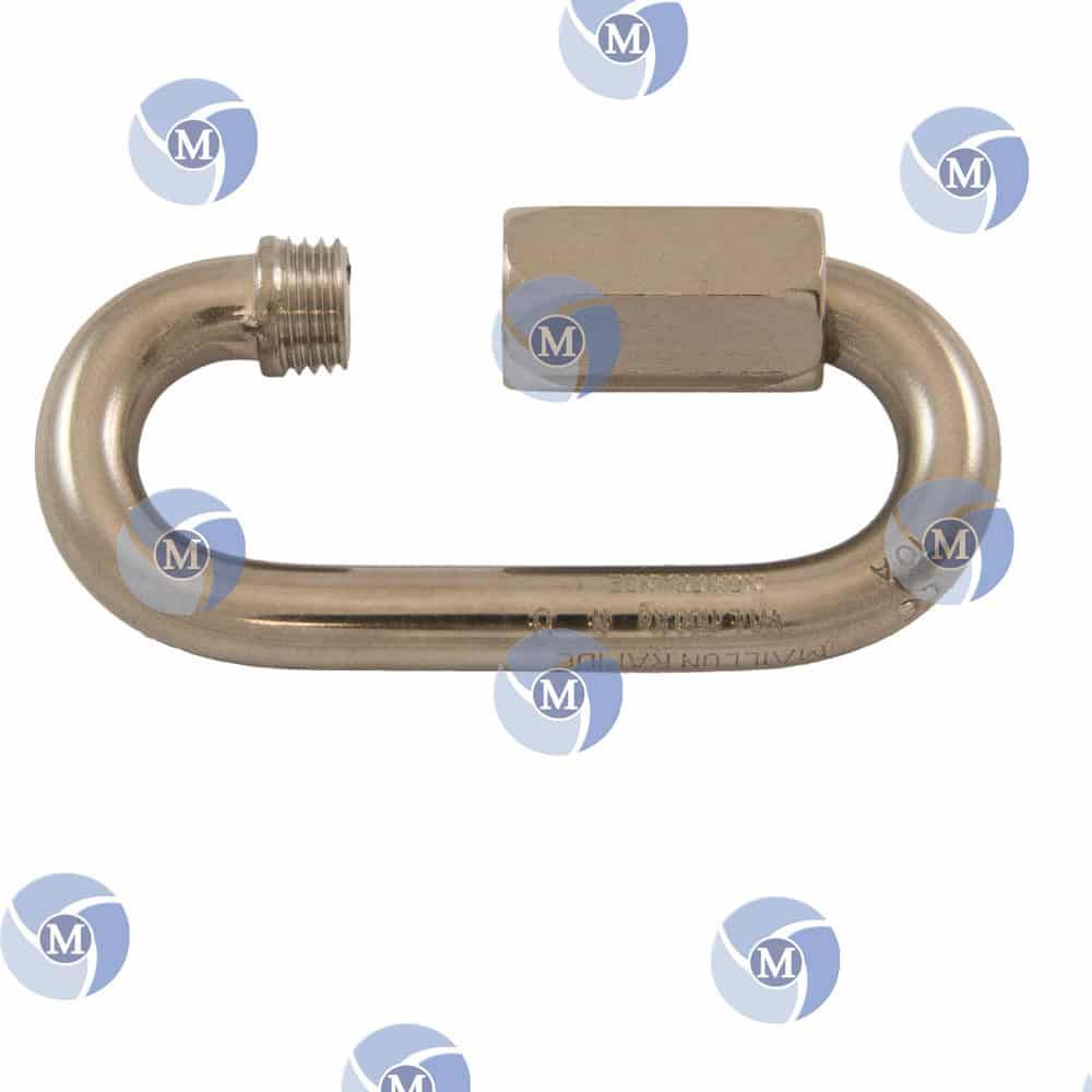 Maillon Rapide à River 8mm AISI 316 - Acier Inoxydable - Charge De Rupture 3000kg - Pour Chaîne Ancre