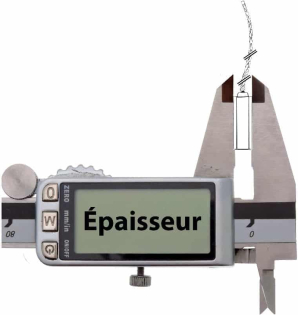 L'épaisseur est souvent la cote la plus petite.