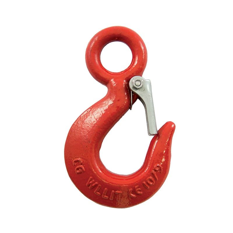 Crochet De Levage Pivotant Avec Loquet 3,15 Tonnes - Ensemble Avec Boucle à Double Anneau - Acier Chrome-molybdène - Pour Grue, Chantier, Manutention