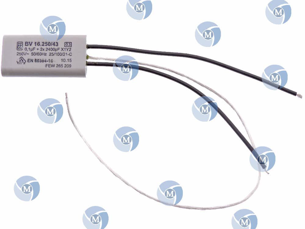 Condensateur Filtre Antiparasite Iskra 0,68UF KPL 3524 Pour Machine à Laver Bauknecht, Occasion