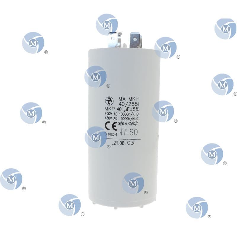 Condensateur permanent 40 µF à cosses pour moteur électrique ou pompe — free download