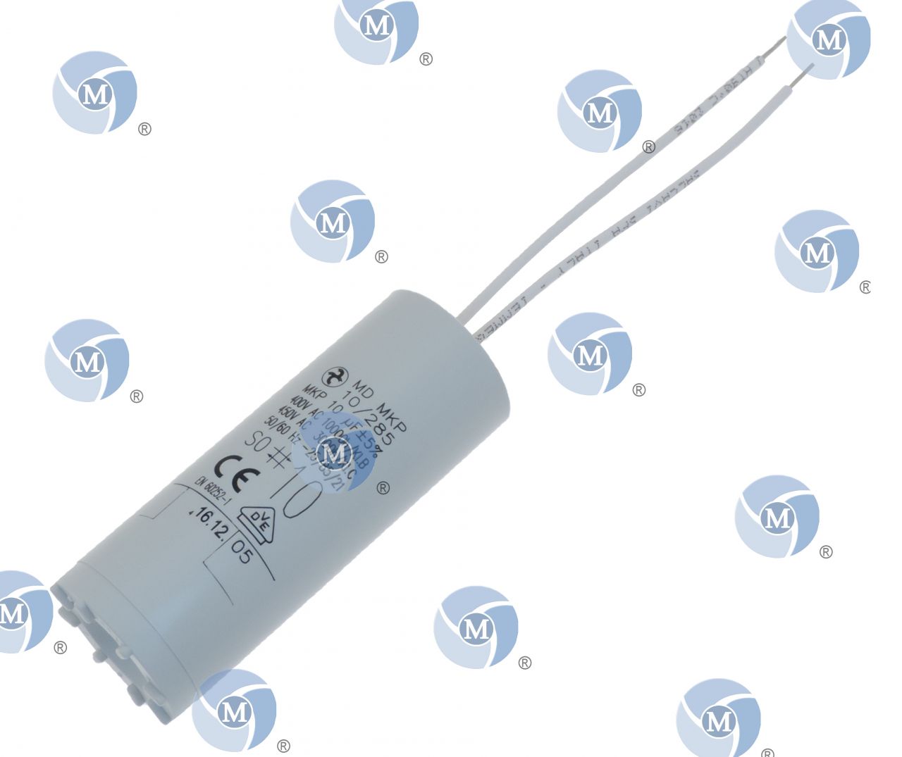 Condensateur permanent 10 µF à câble pour moteur électrique ou pompe — free download