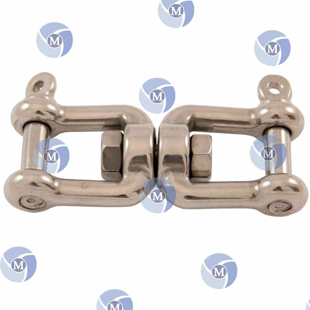 Émerillon Avec Manille Libre 6mm - Inox 316 (A4) De Qualité Marine - Réf A54206 - Neuf