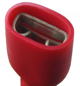 1 adapteur : Mâle 4.7mm x Femelle 6.3mm (ex : pour condensateur de volet roulant) - Cosse femelle