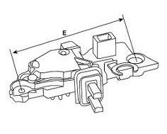 Régulateur compatible pour alternateur VALEO A11VI42 - Côtes et dimensions