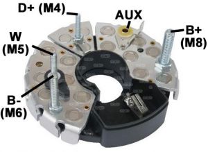 Pont de diode compatible pour alternateur IVECO 98419035 - Schéma de montage
