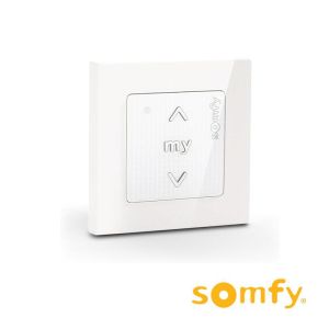 Somfy Smoove RTS II – Commande murale sans fil avec cadre (réf. 1871347)