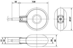 Flotteur pompe - eau moyennement chargées - SUPERTEC -10m - Schéma
