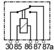 Mini relais 12V deux contacts compatible pour MAN 81259020238 - Relais 12 v