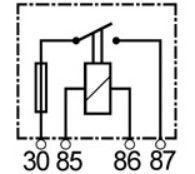 Mini relais 12V compatible pour WOOD AUTO MRL7030412 - Relais 12 v