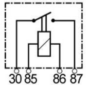 Mini relais 12V compatible pour HELLA 4RA007793037 - Relais 12 v
