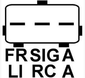 Régulateur compatible pour alternateur FORD 2S6T10300AB - Connecteur