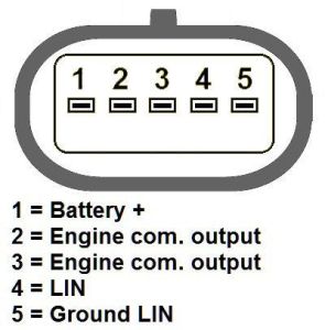 Alternateur VALEO pour DELCO REMY DRA1105 - Schéma de branchement PL12345