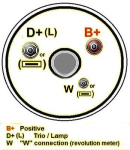 Alternateur compatible pour BOSCH USA AL9909X - schema Alternateur pour Kuhner 301198RI