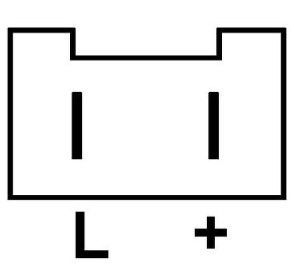 Régulateur compatible pour alternateur VALEO A14N95 - Connecteur