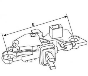 Régulateur compatible pour alternateur LUCAS 063321466010 - Schéma