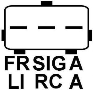Régulateur compatible pour alternateur FORD 1676842 - Connecteur