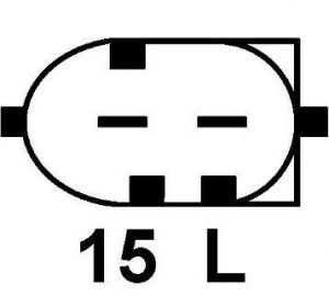 Régulateur compatible pour alternateur BMW 12317508052 - Schéma