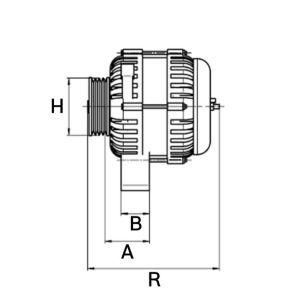 Alternateur compatible pour VOLKSWAGEN 054903015E - cao112159