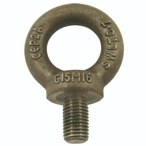 Anneau de levage mâle court brut M6 (Acier)