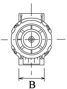 Alternateur compatible pour AAP 82533 - Côtes et dimensions