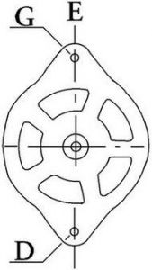 Alternateur compatible pour ALFA ROMEO 73503235 - Côtes et dimensions