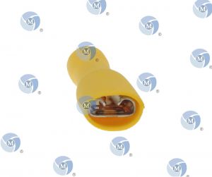 Cosse femelle jaune - 6,3 mm isolée - Cosse femelle jaune - 6,3 mm isolée