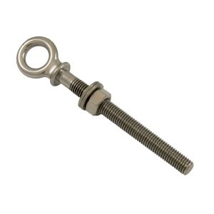 Piton-boulon à oeil M6 Longueur 80mm (Inox) - Piton-boulon à oeil de longueur de vis 80 mm