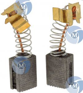 Balais De Charbon Pour Makita Marteau Rotatif HR2450FT - Lot De 2 - Dimensions 8,9 X 5,9 X 12,9 Mm