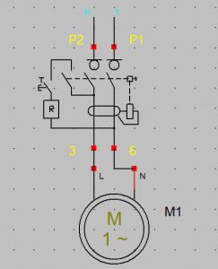 Bouton interrupteur machine avec sécurité manque de tension