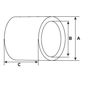 Bague compatible pour démarreur FIAT 55195211 - Cotes et dimensions