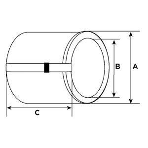 Bague compatible pour démarreur BOSCH 0124555070 - Schéma