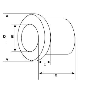 Kit de bagues compatibles pour démarreur LUCAS 25729A - Cotes et dimensions