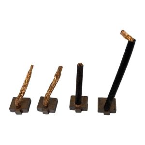 Balais de charbon compatible pour démarreur HC-CARGO RX12004 - Jeu de balais charbon pour démarreur DELCO REMY 3471176
