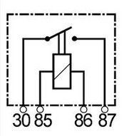 Mini relais 12V compatible pour VALEO 03608 - Mini relais 12V pour Nagares rlp412