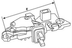 Régulateur compatible pour alternateur HITACHI LR170708 - CAO234276