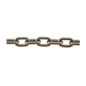 Bobine 50m de chaîne droite à maillon court Ø 5mm (Inox)