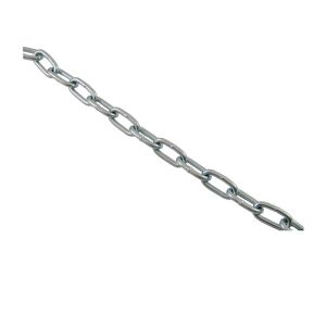 Bobine 100m de chaîne droite à maillon court Ø 3mm (Acier Zingué) - Chaîne droite en acier à maillon court de diamètre 3,0mm