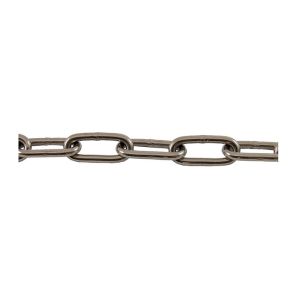 Bobine 35m de chaîne droite à maillon long Ø 6mm (Inox)