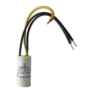 Condensateur antiparasite  	0,1 µF + 2 x 2700 pF