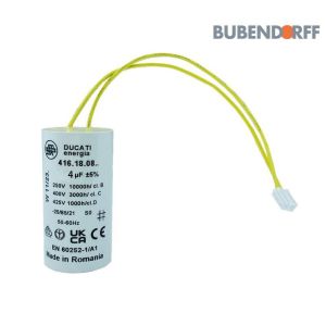 Condensateur permanent 4 µF pour moteur de volet Bubendorff
