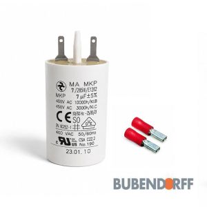 Condensateur permanent 7 µF pour moteurs volets roulants Bubendorff