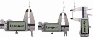 Balais de charbon compatible pour alternateur BOSCH 9120144208 - Côtes et dimensions