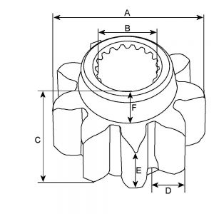 Lanceur compatible pour démarreur BRIGGS & STRATTON 495877 - vue 2
