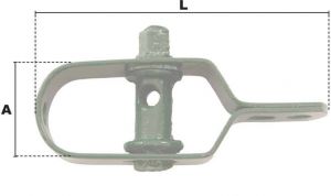 Tendeur de jardin vert Longueur 100mm (Économique) - Côtes et dimensions