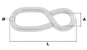 Huit de réglage simple Ø 7mm x L 75mm (Économique) - Côtes et dimensions