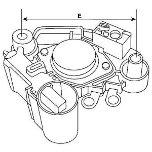 Régulateur compatible pour alternateur GAUSS INDUSTRIA GA981 - vue 3