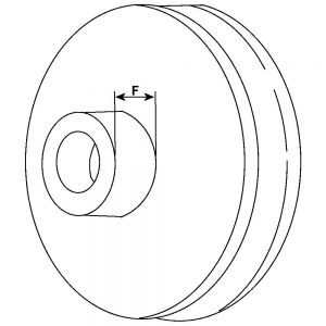 Poulie d'alternateur compatible pour alternateur MITSUBISHI A005T31772 - vue 2