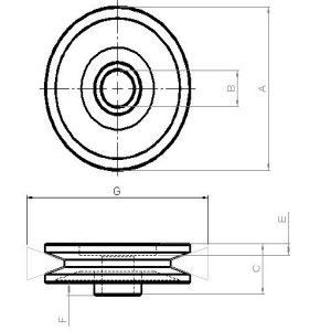 Poulie d'alternateur compatible pour alternateur NISSAN 2315014P00 - vue 2